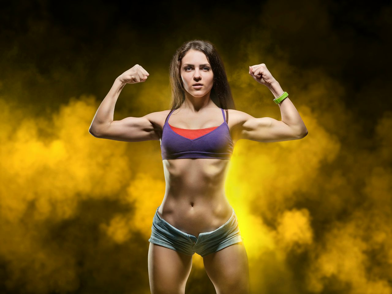 Athletic girls in Omdurman